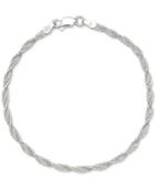 Giani Bernini Twisted Link Bracelet In Sterling Silver, Created For Macy's
