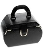 Rhona Sutton Black Miniature Rounded Jewelry Case