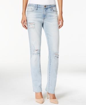 Calvin Klein Jeans Ripped Straight-leg Jeans