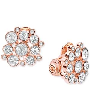 Anne Klein Stone And Crystal Cluster Clip-on Earrings