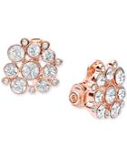 Anne Klein Stone And Crystal Cluster Clip-on Earrings