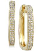Effy Diamond Hoop Earrings (1/3 Ct. T.w.) In 18k Gold