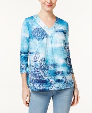 Alfred Dunner Adirondack Trail Paisley Top