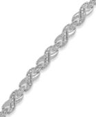 Victoria Townsend Rose-cut Diamond Xo Bracelet In 18k Gold Over Silver-plated Brass Or Silver-plated Brass (1/2 Ct. T.w.)