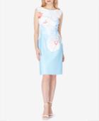 Tahari Asl Floral-print Sheath Dress
