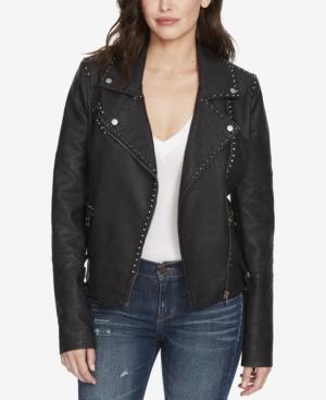 William Rast Audacious Alexa Studded Faux-leather Jacket