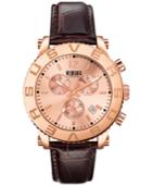 Versus By Versace Men's Chronograph Madison Brown Leather Strap Watch 42mm Soh090015