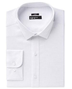 Bar Iii Men's Slim-fit Performance Stretch Easy-care Bold Texture Stripe Dress Shirt, Created For Macy's