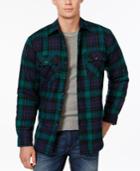 Club Room Big And Tall Plaid Button-front Shirt Jacket, Only At Macy's