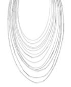 Thalia Sodi Silver-tone Multi-row Long Chain Necklace, Only At Macy's