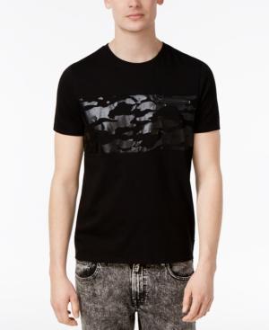 Guess Men's Camo Graphic-print Cotton T-shirt