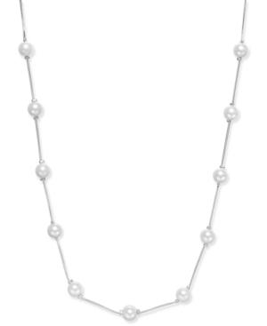 Charter Club Silver-tone Imitation Pearl Long Necklace, Only At Macy's