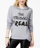 Pretty Rebllious Juniors' Real Graphic Pullover Hoodie