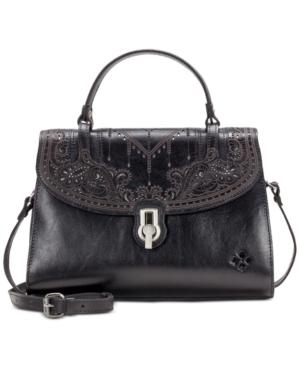 Patricia Nash Stintino Laser Cut Leather Vintage Satchel