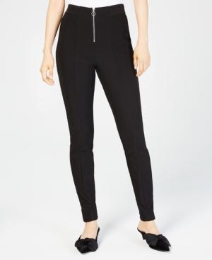Be Bop Juniors' Ribbed Zip Ponte-knit Pants