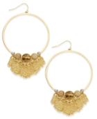 Danielle Nicole Gold-tone Euphemia Hoop Earrings