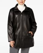 Jones New York Plus Size Leather Jacket