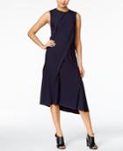 Dkny Pleated Asymmetrical Shift Dress