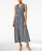 Armani Exchange Striped Maxi Dress