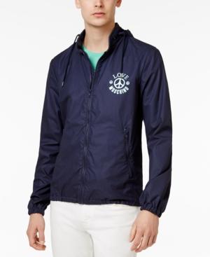Love Moschino Men's Hooded Windbreaker