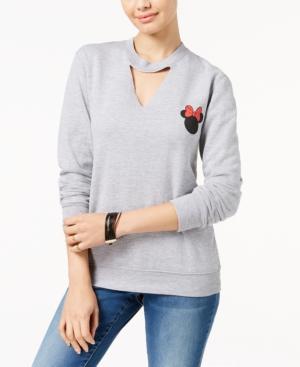 Disney Juniors' Minnie Mouse Cutout Graphic Sweatshirt