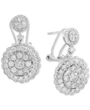 Rock Candy By Effy Diamond Cluster Drop Earrings (2-1/10 Ct. T.w.) In 14k White Gold