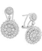 Rock Candy By Effy Diamond Cluster Drop Earrings (2-1/10 Ct. T.w.) In 14k White Gold
