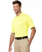 Pga Tour Grid Pocket Performance Golf Polo