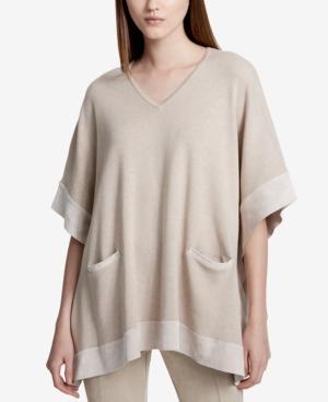 Calvin Klein Faux-suede-trim Sweater
