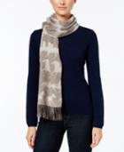 Charter Club Horse Print Woven Cashmere Scarf, Only At Macy's