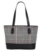 Giani Bernini Woven Plaid Tote, Created For Macy's