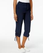 Style & Co Ruched-leg Capri Pants, Only At Macy's