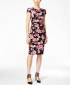 Betsey Johnson Floral-print Scuba Midi Dress