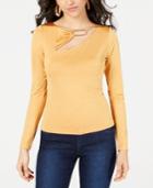 Guess Cheryl Embellished Cutout Top