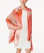 Calvin Klein Place Floral Wrap & Scarf In One