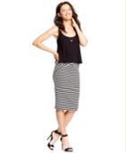 Bcx Juniors' Striped Pencil Skirt