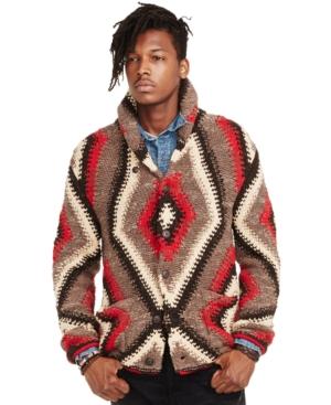 Denim & Supply Ralph Lauren Geometric Shawl Cardigan