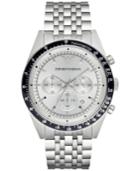 Emporio Armani Men's Chronograph Tazio Stainless Steel Bracelet Watch 46mm Ar6073