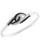 Diamond Swirl Bangle Bracelet (1/2 Ct. T.w.) In Sterling Silver
