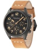 Timberland Men's Brant Light Brown Leather Strap Watch 45x53mm Tbl14844jsu02