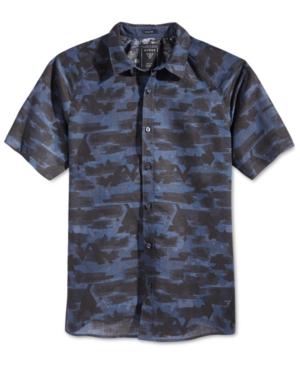 Guess Men's Short-sleeve Camo-print Shirt