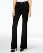 Inc International Concepts Deep Black Flared Pants, Only At Macy's