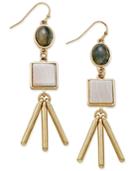 Danielle Nicole Gold-tone Delilah Stone And Metal Fringe Drop Earrings