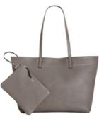 Dkny Deerskin Leather Extra-large Open Tote, Created For Macy's