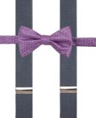 Alfani Men's Pink Bow Tie & Suspender Set, Only At Macy's