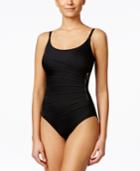 Calvin Klein Zipper-trim One-piece Swimsuit Women's Swimsuit