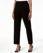 Alfred Dunner Deck The Halls Velvet Pull-on Straight-leg Pants