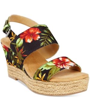 White Mountain Bar Harbor Espadrille Wedge Sandals Women's Shoes