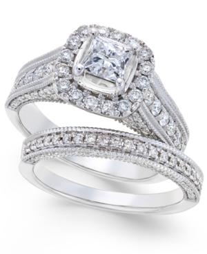 Diamond Princess Bridal Set (2 Ct. T.w.) In 14k White Gold