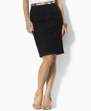 Lauren Jeans Co. Skirt, Stretch Denim Pencil Nolita Wash
